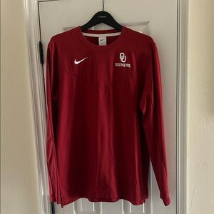 OU OKLAHOMA SOONERS NIKE LONG SLEEVE - LARGE